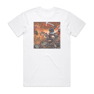 Skelator Cyber Metal Album Cover T-Shirt White Skelator Cyber Metal Album Cover T-Shirt White