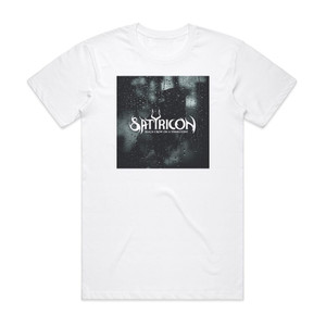 Satyricon Black Crow On A Tombstone Album Cover T-Shirt White Satyricon Black Crow On A Tombstone Album Cover T-Shirt White