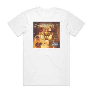 Saul Williams Amethyst Rock Star 1 Album Cover T-Shirt White Saul Williams Amethyst Rock Star 1 Album Cover T-Shirt White