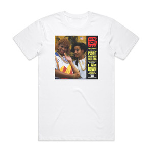 Salt-N-Pepa Push It Album Cover T-Shirt White Salt-N-Pepa Push It Album Cover T-Shirt White