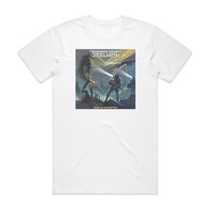 Steelwing Zone Of Alienation Album Cover T-Shirt White Steelwing Zone Of Alienation Album Cover T-Shirt White