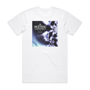 Skyfire Fractal Album Cover T-Shirt White Skyfire Fractal Album Cover T-Shirt White