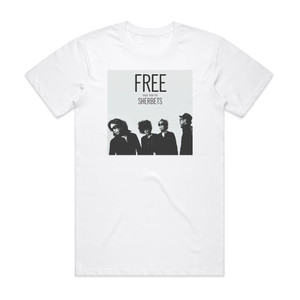 SHERBETS Free Album Cover T-Shirt White SHERBETS Free Album Cover T-Shirt White