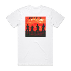 Sepultura Roots Bloody Roots 1 Album Cover T-Shirt White Sepultura Roots Bloody Roots 1 Album Cover T-Shirt White
