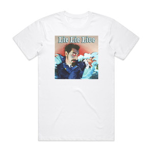 Serj Tankian Lie Lie Live Album Cover T-Shirt White Serj Tankian Lie Lie Live Album Cover T-Shirt White