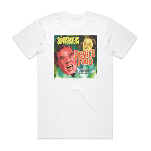 Supersuckers Devils Food A Collection Of Rare Treats Evil Sweets Album Cover T-Shirt White Supersuckers Devils Food A Collection Of Rare Treats Evil Sweets Album Cover T-Shirt White