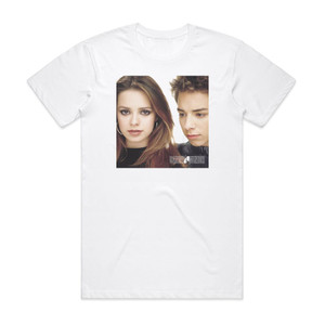 Sandy and Junior Sandy E Junior Album Cover T-Shirt White Sandy and Junior Sandy E Junior Album Cover T-Shirt White