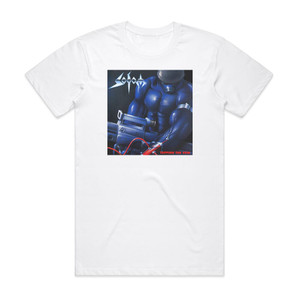 Sodom Tapping The Vein 1 Album Cover T-Shirt White Sodom Tapping The Vein 1 Album Cover T-Shirt White