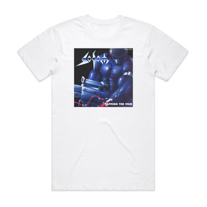Sodom Tapping The Vein Album Cover T-Shirt White Sodom Tapping The Vein Album Cover T-Shirt White