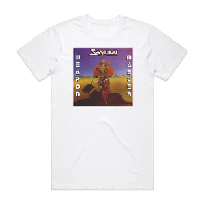 Samurai Weapon Master Album Cover T-Shirt White Samurai Weapon Master Album Cover T-Shirt White