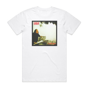Saga Worlds Apart 2 Album Cover T-Shirt White Saga Worlds Apart 2 Album Cover T-Shirt White