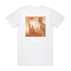 Saga House Of Cards Album Cover T-Shirt White Saga House Of Cards Album Cover T-Shirt White