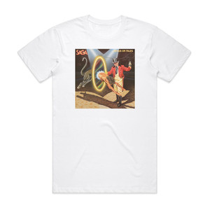 Saga Heads Or Tales 1 Album Cover T-Shirt White Saga Heads Or Tales 1 Album Cover T-Shirt White