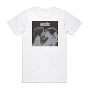Suede Suede 1 Album Cover T-Shirt White Suede Suede 1 Album Cover T-Shirt White