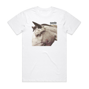 Suede The Wild Ones Album Cover T-Shirt White Suede The Wild Ones Album Cover T-Shirt White