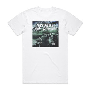 Smash Into Pieces Fading Album Cover T-Shirt White Smash Into Pieces Fading Album Cover T-Shirt White