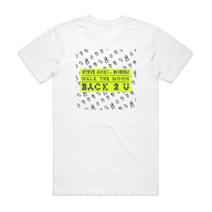 Steve Aoki Back 2 U Album Cover T-Shirt White Steve Aoki Back 2 U Album Cover T-Shirt White
