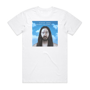 Steve Aoki Neon Future Iii Album Cover T-Shirt White