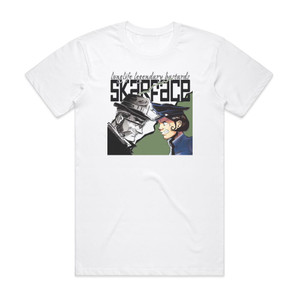 Skarface Longlife Legendary Bastards Album Cover T-Shirt White Skarface Longlife Legendary Bastards Album Cover T-Shirt White