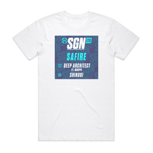 Safire Deep Architect Shinobi Album Cover T-Shirt White Safire Deep Architect Shinobi Album Cover T-Shirt White