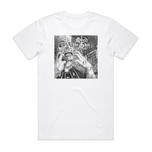 Shed the Skin Harrowing Faith Album Cover T-Shirt White Shed the Skin Harrowing Faith Album Cover T-Shirt White