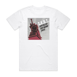 SKET Capitalism Continuing Crisis Album Cover T-Shirt White SKET Capitalism Continuing Crisis Album Cover T-Shirt White