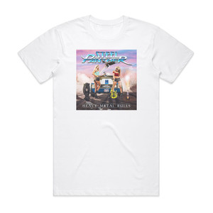 Steel Panther Heavy Metal Rules Album Cover T-Shirt White