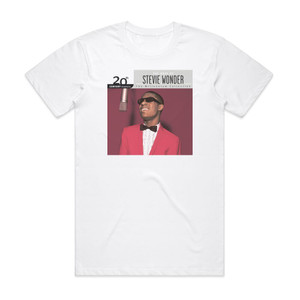 Stevie Wonder 20Th Century Masters The Millennium Collection The Best Of S Album Cover T-Shirt White Stevie Wonder 20Th Century Masters The Millennium Collection The Best Of S Album Cover T-Shirt White