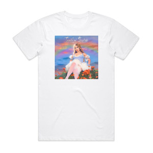 Slayyyter Troubled Paradise Album Cover T-Shirt White Slayyyter Troubled Paradise Album Cover T-Shirt White