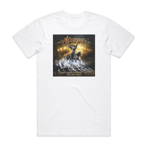 Saxon Heavy Metal Thunderlive Eagles Over Wacken Album Cover T-Shirt White Saxon Heavy Metal Thunderlive Eagles Over Wacken Album Cover T-Shirt White