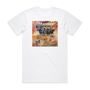 Saxon Dogs Of War Album Cover T-Shirt White Saxon Dogs Of War Album Cover T-Shirt White