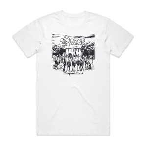 Saxon Inspirations Album Cover T-Shirt White