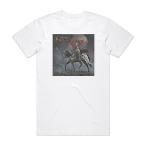 Saxon Heavy Metal Thunder Album Cover T-Shirt White Saxon Heavy Metal Thunder Album Cover T-Shirt White