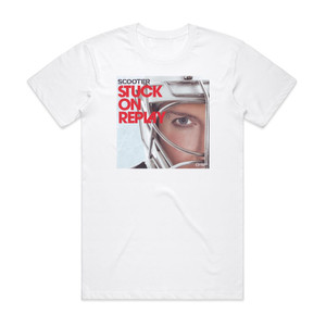 Scooter Stuck On Replay Album Cover T-Shirt White Scooter Stuck On Replay Album Cover T-Shirt White