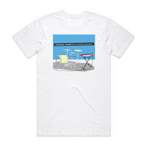 Sebastian Arnold Mad Scientist Drummer Album Cover T-Shirt White Sebastian Arnold Mad Scientist Drummer Album Cover T-Shirt White