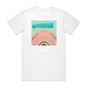Stereolab Household Names Album Cover T-Shirt White Stereolab Household Names Album Cover T-Shirt White