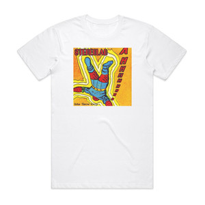 Stereolab Solar Throw Away Album Cover T-Shirt White Stereolab Solar Throw Away Album Cover T-Shirt White