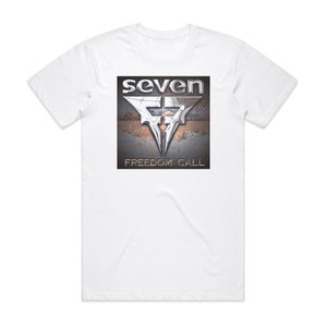 Seven Freedom Call Album Cover T-Shirt White Seven Freedom Call Album Cover T-Shirt White