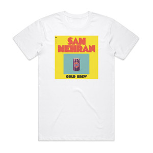 Sam Mehran Cold Brew Album Cover T-Shirt White Sam Mehran Cold Brew Album Cover T-Shirt White