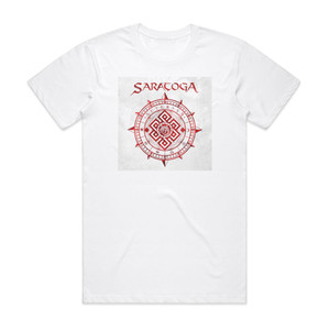 Saratoga Aeternus Album Cover T-Shirt White Saratoga Aeternus Album Cover T-Shirt White