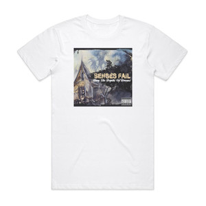 Senses Fail From The Depths Of Dreams Album Cover T-Shirt White Senses Fail From The Depths Of Dreams Album Cover T-Shirt White