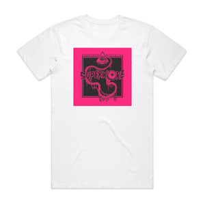 Steaksauce Mustache Superwoke Album Cover T-Shirt White Steaksauce Mustache Superwoke Album Cover T-Shirt White