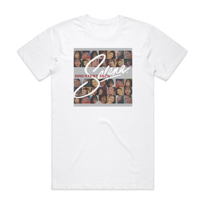 Selena Selenas Greatest Hits Album Cover T-Shirt White Selena Selenas Greatest Hits Album Cover T-Shirt White
