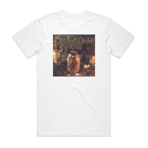 Six Feet Under True Carnage Album Cover T-Shirt White Six Feet Under True Carnage Album Cover T-Shirt White