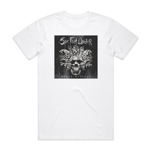 Six Feet Under Death Rituals Album Cover T-Shirt White Six Feet Under Death Rituals Album Cover T-Shirt White