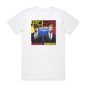 Super Junior-DandE Oppa Oppa Album Cover T-Shirt White Super Junior-DandE Oppa Oppa Album Cover T-Shirt White