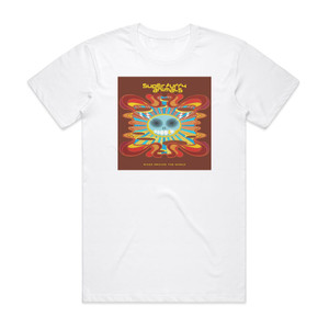 Super Furry Animals Rings Around The World Album Cover T-Shirt White Super Furry Animals Rings Around The World Album Cover T-Shirt White