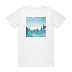 Satellite Stories Singles Remixed Album Cover T-Shirt White Satellite Stories Singles Remixed Album Cover T-Shirt White