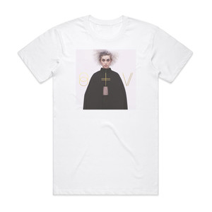 Saint Vincent St Vincent 1 Album Cover T-Shirt White Saint Vincent St Vincent 1 Album Cover T-Shirt White