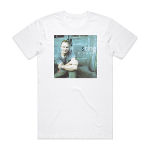 Sting All This Time Album Cover T-Shirt White Sting All This Time Album Cover T-Shirt White